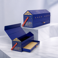 Maßgefertigte A-Frame Magnetische Klappbare Luxus-Geschenkbox aus Hartpapier mit Griff und Schublade für Souvenir-Verpackungen in Hochwertiger Qualität