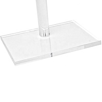 VONVIK Présentoir Moderne Pliable Écologique en Acrylique pour Extensions de Cheveux et Lots de Mèches en Lucite