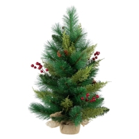 Arbre de Noël artificiel premium de 7 pieds, pré-éclairé par LED, à branches épaisses et articulées, pour la vente en gros
