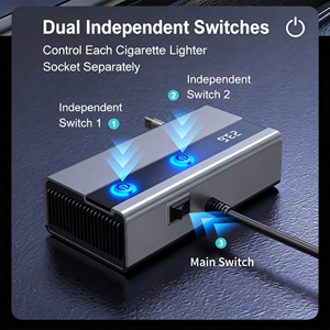 ที่ชาร์จในรถยนต์ GXY <span class=keywords><strong>GC11</strong></span> แบบเร็ว PD พร้อมไฟ LED แสดงสถานะการตรวจสอบแรงดันไฟฟ้า พอร์ต USB Type-C รองรับแรงดันไฟฟ้าเข้า 12-24V รับประกัน 1 ปี - Product Image 5