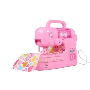 Children Play House Set Electric Sewing Machine Toy, With Light And Music Girl's Small Appliances Pretend Toy