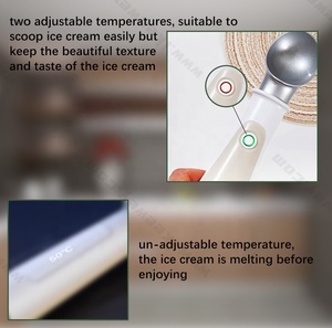 Cuillère à glace chauffante électronique à poignée colorée, rechargeable par USB, pour l'extérieur, avec logo - Product Image 3