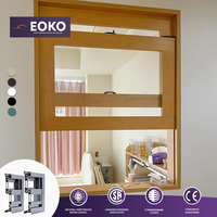 Fenêtre à guillotine simple EOKO Hurricane Impact NFRC en aluminium blanc à rupture de pont thermique avec double vitrage pour constructeurs et designers