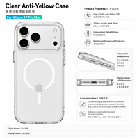 Coque de téléphone BUSTYLE personnalisée en TPU acrylique avec gravure à froid, trou pour lanière et chargement magnétique sans fil pour iPhone 18 17 Pro Max 16 15