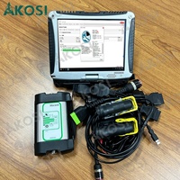 Outil de diagnostic d'ingénierie robuste pour la programmation VOCOM 1, câble de test ECU, outil de diagnostic de camion + ordinateur portable CF19