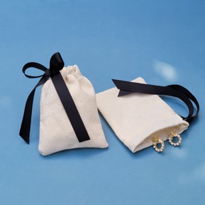 Bolsa de Algodón Personalizada con Cordón para Joyería, Recuerdos de Boda y Cumpleaños, Bolsa Protectora para Dulces, Decoración - Product Image 6