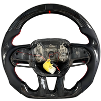 Volant en cuir et fibre de carbone pour Dodge Charger Challenger Durango Demon SRT Journey RT Viper RAM TRX SXT Hellcat Scat