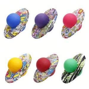 Ballon rebondissant avec poignée - Ballon de saut - Équipement d'entraînement à l'équilibre pour le développement des capacités de coordination - Product Image 3