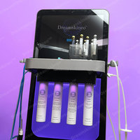 Machine à jet d'oxygène Hydrodermabrasion Hydrafacy à poignée noire à aspiration pour salon de beauté, vente chaude 2025