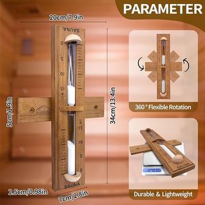 Sauna <span class=keywords><strong>en</strong></span> bois <span class=keywords><strong>sablier</strong></span> <span class=keywords><strong>sablier</strong></span> compte à rebours horloge 15 Minutes pour Sauna Spa chambre décor à la maison accessoires - Product Image 6