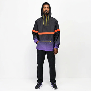 Men's Hiking Breathable <b>Canvas</b> Windbreaker Jacket Waterproof Lightweight Windproof Hooded Front Customized LOGO OEM Service - Product Image 1