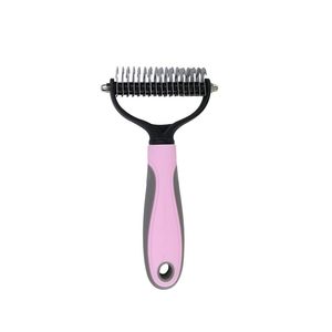 Hot Selling <b>Pet</b> Grooming <b>Brush</b> and Metal Comb Undercoat Rake for Cats and Dogs Comb Grooming Tools - Product Image 1