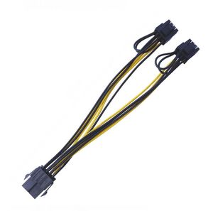 CPU TO GPU,CPU 8 PIN FEMALE TO dual PCIe 2X 8 PIN 6 + <span class=keywords><strong>2</strong></span> PIN ตัวผู้8pin PCI Express สายแยก GPU สำหรับกราฟิกการ์ด - Product Image 4