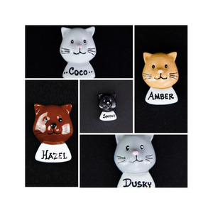 Cara de gato personalizada, accesorio para la familia, ornamento de Navidad - Product Image 2