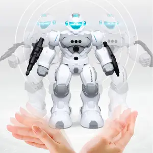 2.4G भविष्य योद्धा स्मार्ट प्रोग्रामिंग रोबोट खिलौना ध्वनि और प्रकाश संगीत चलने बुलेट लांच समारोह रिमोट कंट्रोल खिलौने रोबोट