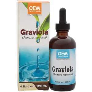 OEM Organic Anti-Oxidation Graviola Leaf Extract Graviola Soursop Oil Liquid Drops Support Digestion Healthy Cell Supplement