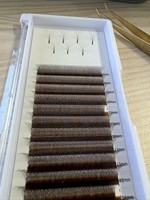 Nouvelles extensions de cils marron 3D/4D/5D en forme de W, longueurs mixtes 8-15mm, bouquets de volume préfabriqués tissés à la main, Cilios pour outils de maquillage