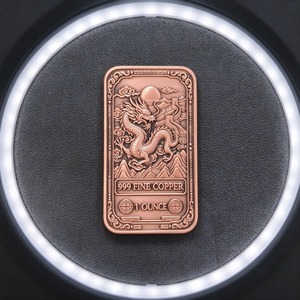 Barra de Cobre Puro 999 de 1 Onza, Lingote de Cobre Grabado en Alto Relieve, Barra Coleccionable de Cobre Sólido para Inversión y Regalos - Product Image 6