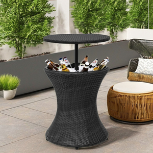 Design moderne pour le salon Hôtel Parc Salle de sport Utilisation 2in1 Outdoor Entertainment Patio Party Réglable Plastic PE Ice Cooler Bar Box - Product Image 1