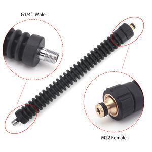 Lance de lavage haute pression en acier avec couvercle en plastique, pistolet de pulvérisation de lavage de <span class=keywords><strong>voiture</strong></span>, Lance d'extension moulée en plastique - Product Image 2