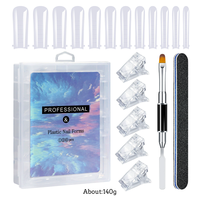 Kit de démarrage pour extensions d'ongles, lampe UV LED, gel de construction, ensemble d'outils de manucure, kit complet de gel pour ongles, salon à domicile