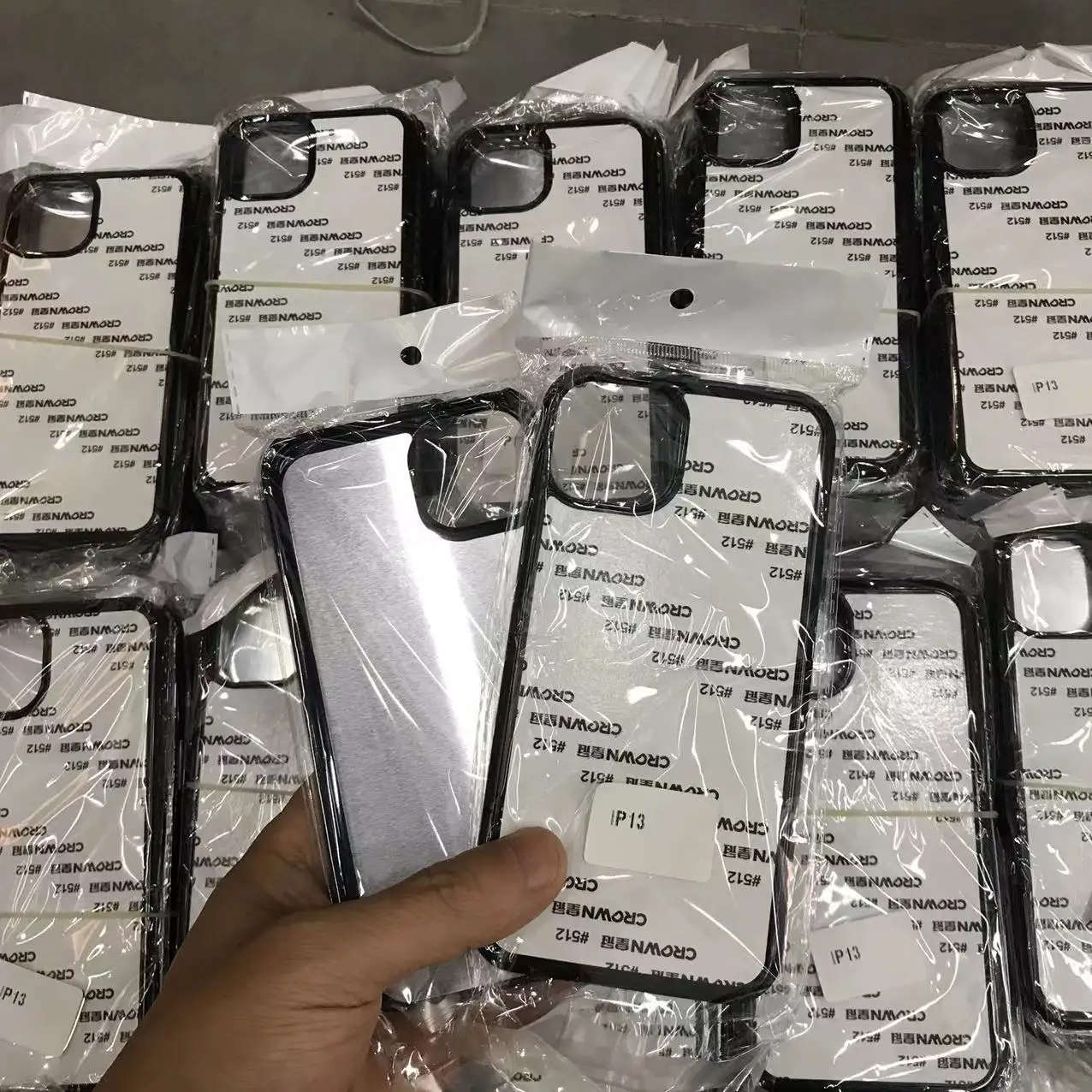 RW DIY Sublimação Phone Case Blanks para iPhone 14 pro max 2d Placa De Alumínio TPU Impressão Personalizada Cell Mobile Phone Cover Case