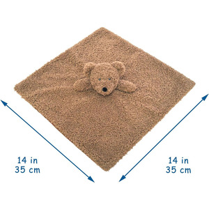 C005 Ours en peluche doux, couverture de sécurité en peluche, personnage en peluche, cadeau de naissance, cadeau de naissance pour bébé, couverture en peluche pour bébé - Product Image 3