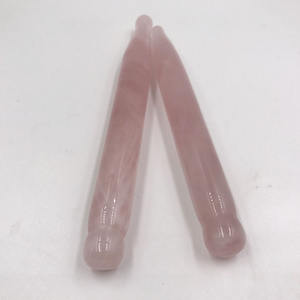 Kustom Rose Quartz titik akupunktur Bar Gua Sha alat pijat santai leher dan penghilang nyeri wajah dengan pena akupunktur - Product Image 6