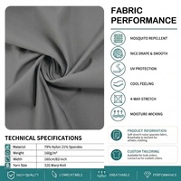 Tela Elástica en 4 Direcciones de Nylon 79% y Spandex 21% de Longitud Personalizada para Trajes de Baño y Ropa Interior