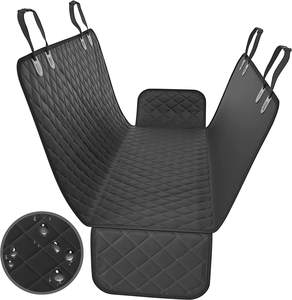 Sarung Jok Mobil Anjing 600D Heavy Duty untuk Jok Belakang, Anti Air, Anti Gores, Anti Selip, Ramah Lingkungan, Semua Musim, Model Hammock dengan Flap Samping - Product Image 1