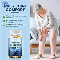 Complément alimentaire OEM ODM Calcium Magnésium Zinc Vitamine D3 B12 Vitamine K2 pour la santé des os, du cœur et du système immunitaire, capsules molles de Vitamine D3 K2 B12