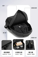Mochila para Portátil Personalizada con Logotipo para Hombre, Impermeable, Gran Capacidad, de Cuero PU, para Viajes, Negocios, Casual, Escuela