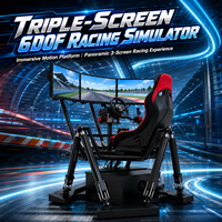Machine de Jeu Simulateur de Conduite Automobile 9D VR et 3D 4D, Course de Voitures Éducative d'Intérieur, Montagnes Russes avec Matériaux Métal et Plastique