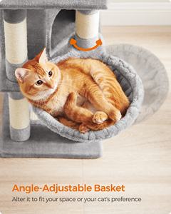 Feandrea 110 Cm Kat Toren Voor <span class=keywords><strong>Indoor</strong></span> Kat Kras Post Fabriek Groothandel Houten Kat Bomen - Product Image 3