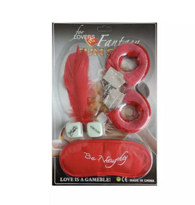 Masque sexy Ensemble de dés Plumes de flirt avec les yeux bandés Bâton Menottes sexuelles en peluche <span class=keywords><strong>Fouet</strong></span> à pagaie pour jeu d'adulte - Product Image 6