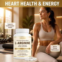 Capsules de L-Arginine en gros sous marque privée pour le soutien de la circulation sanguine par l'oxyde nitrique et l'amélioration des performances musculaires chez l'adulte lors de l'entraînement