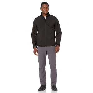 Chaqueta Soft Shell para Hombre, Nueva Moda, Precio Económico OEM, Súper Calidad, Otoño, Impermeable, con Capucha, Cuello Alto, Logotipo Frontal, Gruesa - Product Image 1