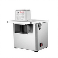 YUMO Hachoir et trancheuse à légumes électrique commerciale en acier inoxydable 304, moteur sans balais, tension universelle 200W
