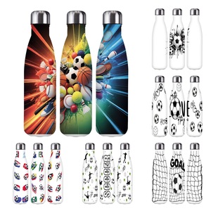 Borraccia Termica 2026 da 500ml (17oz) in Acciaio Inossidabile a Doppia Parete, Riutilizzabile, per Sport, a Forma di Pallone da Calcio, Isolamento Sottovuoto, Mantiene Caldo/Freddo 12-24h, Ideale per Cola - Vendita all'Ingrosso - Product Image 1