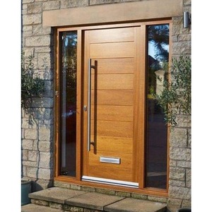 Porte pivotante d'entrée principale en bois massif, moderne et luxueuse, en cèdre, acajou, chevron, <span class=keywords><strong>sapin</strong></span>, teck, bois uni - Product Image 2