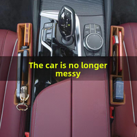 Organisateur de rangement pour l'espace entre les sièges de voiture, en cuir PU, avec porte-gobelet, pour accessoires intérieurs de voiture, boîte de rangement pour console auto, vente en gros d'usine