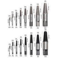 Ensemble de 8 extracteurs de vis, forets métalliques, extracteurs de vis endommagées, outils de travail du bois, extracteur de boulons cassés, extracteur de tuyaux d'eau