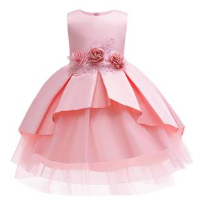 Robes en maille brodées 3D à fleurs pour filles de 2 à 10 ans - Vente flash - Product Image 2