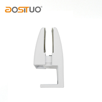 Support d'écran en aluminium Clips pour verre de table Support de panneau de bureau en bois acrylique Pinces de séparation de type L Séparateur de poste de travail de bureau