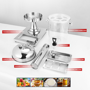 Distributeur de boissons commercial portable 16L-24L en acier inoxydable de qualité alimentaire, écologique, avec <span class=keywords><strong>fût</strong></span> en verre pour jus de fruits et eau - Product Image 5