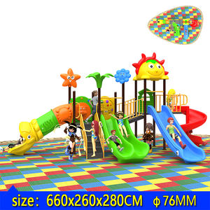 Tobogán Comercial para Parque de Atracciones, Tobogán de Plástico para Niños, Equipo de Juego al Aire Libre, Área de Juego Pública Pequeña para Parques de Diversiones - Product Image 3