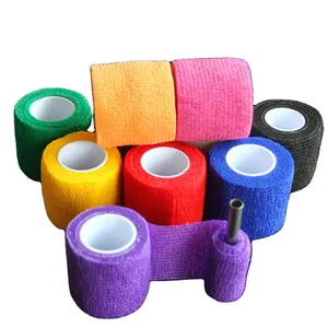 Dövme aksesuarları kavrama Wrap rulo elastik bandaj kolu tüpü tek kullanımlık Nonwoven kendinden yapışkanlı dövme supplies-6pcs