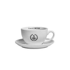 Custom Porcelain Coffee Mug Ceramic Coffee Cup Set With Saucer