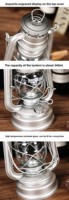 Lampes à kérosène de style allemand, lanternes d'extérieur, lumières d'ambiance rétro pour le camping et les tentes