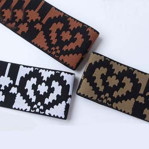 Bande élastique en nylon doux avec logo jacquard imprimé personnalisé, faible MOQ, large bande élastique pour la taille, bande élastique pour soutien-gorge - Product Image 4